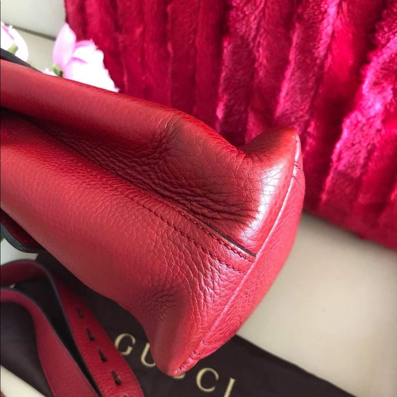 ❤️❤️SOLD❤️❤️Gucci GG marmont Borsa red leather shoulder bag - Picture 9 of 17